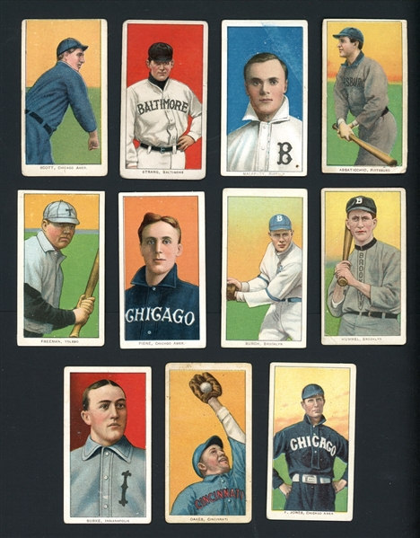 1909-11 T206 Lot Of 11