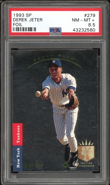 1993 SP Foil #279 Derek Jeter PSA 8.5 NM-MT+