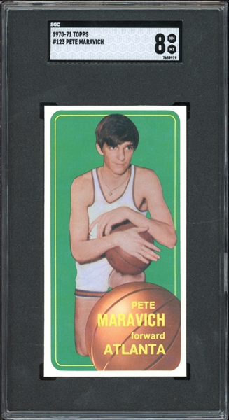 1970-71 #123 Pete Maravich SGC 8 NM-MT