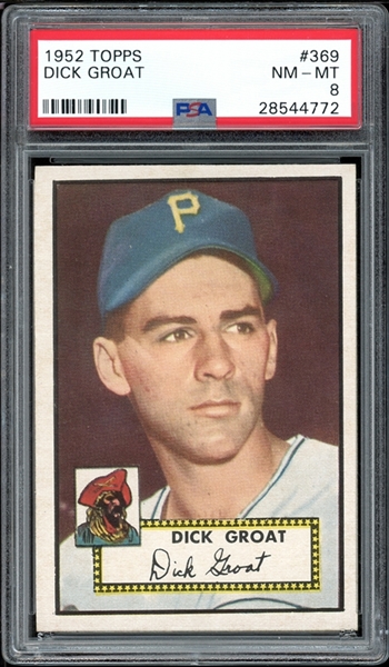 1952 Topps #369 Dick Groat PSA 8 NM-MT