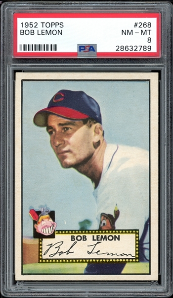 1952 Topps #268 Bob Lemon PSA 8 NM-MT