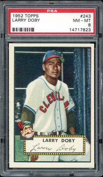 1952 Topps #243 Larry Doby PSA 8 NM-MT