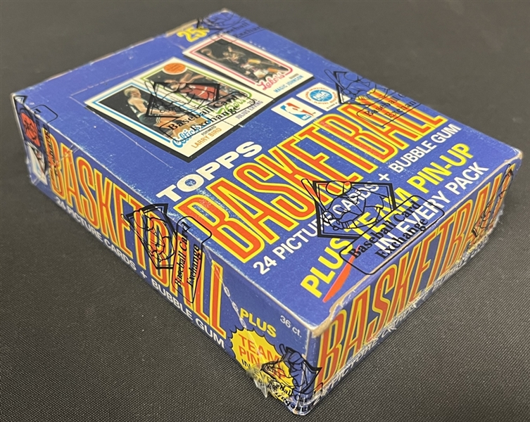 1980-81 Topps Basketball Unopened Wax Box BBCE Authenticated 