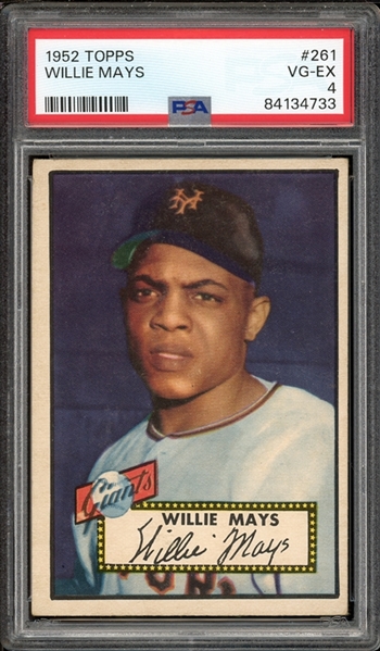 1952 Topps #261 Willie Mays PSA 4 VG-EX