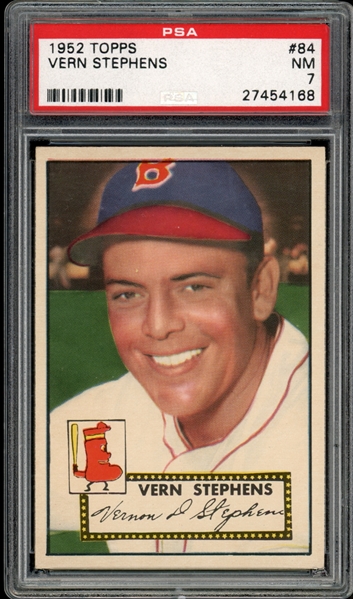 1952 Topps #84 Vern Stephens PSA 7 NM