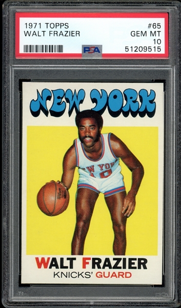 1971 Topps #65 Walt Frazier PSA 10 GEM MINT