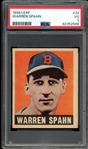 1948 Leaf #32 Warren Spahn PSA 3 VG