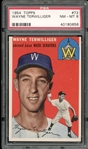 1954 Topps #73 Wayne Terwillinger PSA 8 NM-MT