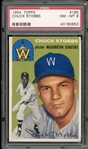 1954 Topps #185 Chuck Stobbs PSA 8 NM-MT