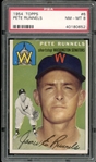 1954 Topps #6 Pete Runnels PSA 8 NM-MT