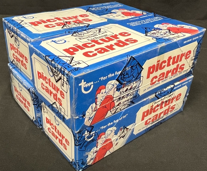 1985 Topps FASC Unopened Vending Box lot of 4, BBCE Authenticated