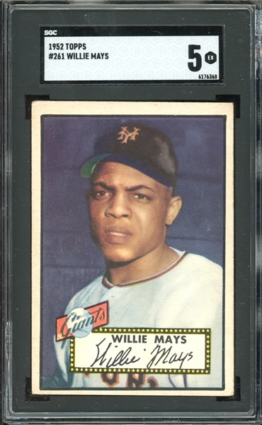 1952 Topps #261 Willie Mays SGC 5 EX