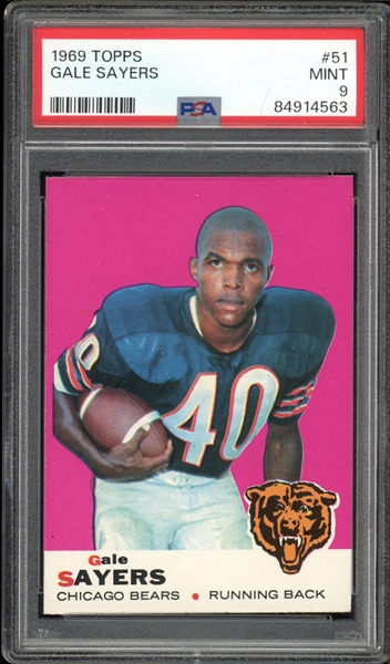 1969 Topps #51 Gale Sayers PSA 9 MINT