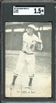 1907 Wolverine News Co. Ty Cobb Batting SGC 1.5 FR