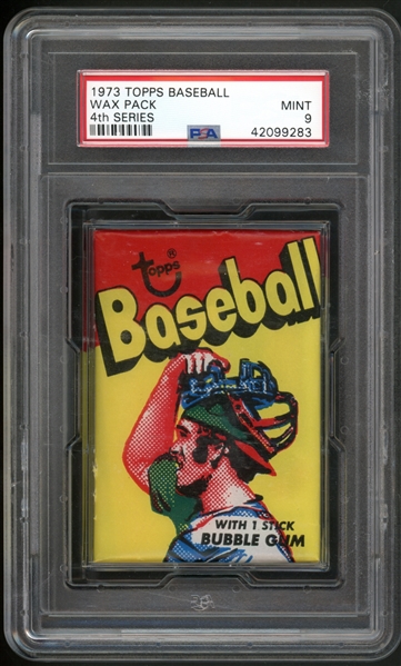 1973 Topps Baseball 4th Series Wax Pack PSA 9 MINT