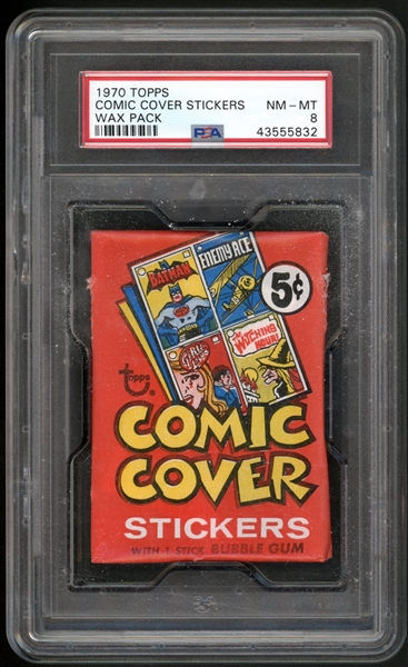 1970 Topps Comic Cover Stickers Wax Pack PSA 8 NM-MT