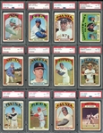 Exceptional 1972 Topps Baseball Complete Set All PSA 8 Or Better