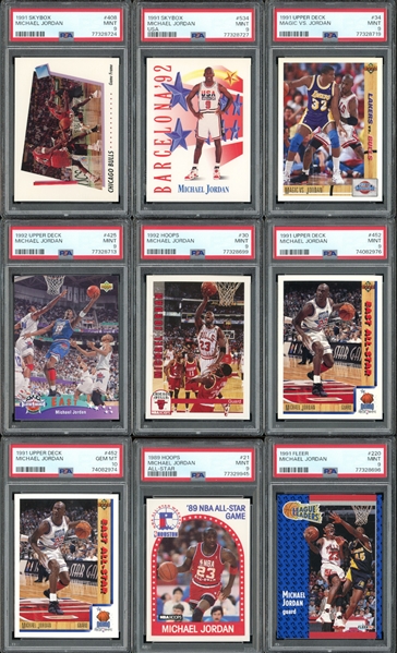 1990s Lot Of 18 Michael Jordan All PSA Graded