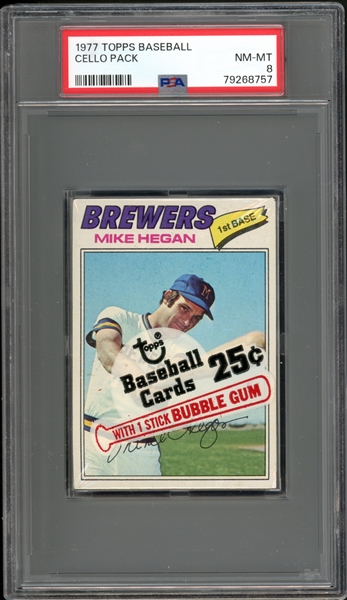 1977 Topps Baseball Cello Pack PSA 8 NM-MT