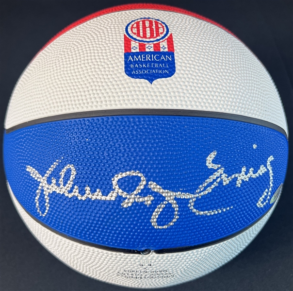 Julius Erving Signed ABA Basketball TriStar COA