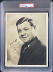 Exceptional Signed Babe Ruth Photo From 1927, PSA 8 NM-MT
