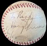 Exceptionally Rare Harry Truman Signed Baseball PSA/DNA LOA