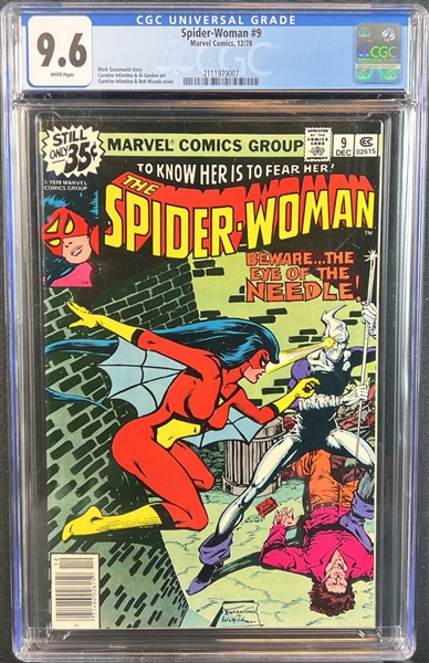 Spider-Woman #9 December 1978 CGC 9.0 White Pages