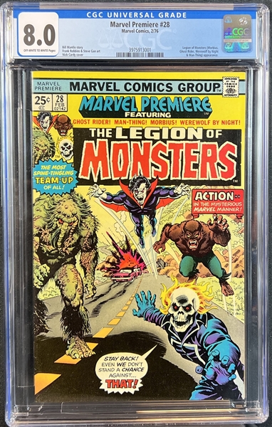 Marvel Premiere #28 February 1976 CGC 8.0 Off-White To White Pages