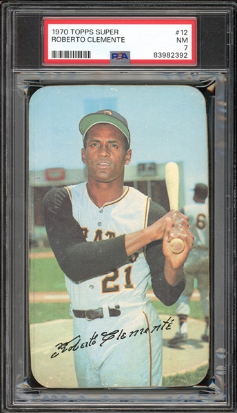 1970 Topps Super #12 Roberto Clemente PSA 7 NM