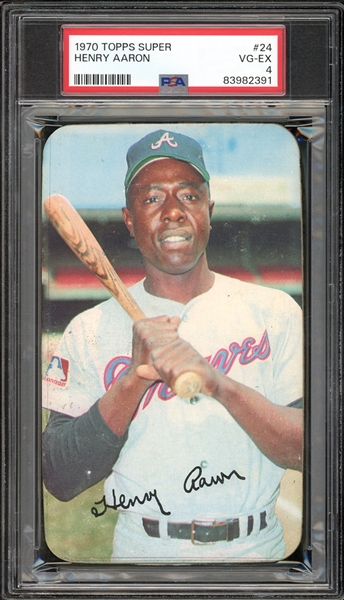 1970 Topps Super #24 Henry Aaron PSA 4 VG-EX