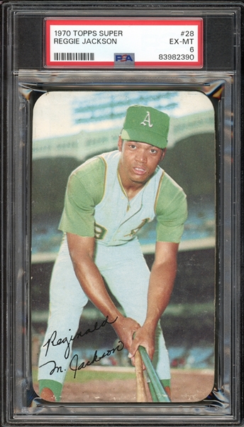 1970 Topps Super #28 Reggie Jackson PSA 6 EX-MT