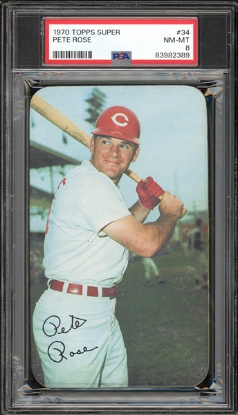 1970 Topps Super #34 Pete Rose PSA 8 NM-MT