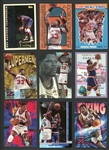 1990s Patrick Ewing Shoebox Lot Of 54 With 200 Extra Basketball Cards With Stars And HOFers