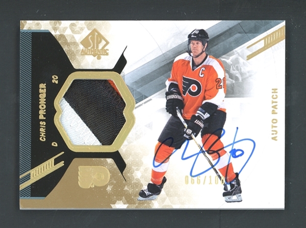 2013-14 SP Authentic Auto Patch (66/100) #8 Chris Pronger