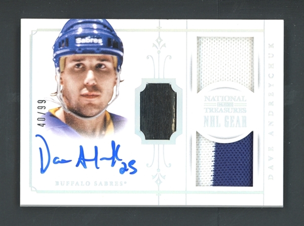 2013-14 Panini National Treasures NHL Gear (40/99) #G-DA Dave Andreychuk