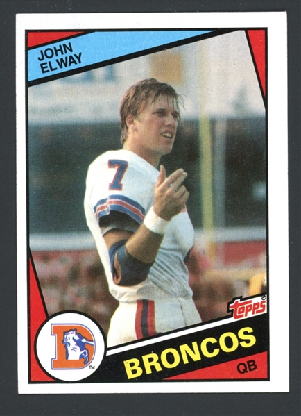 1984 Topps #63 John Elway Rookie Card