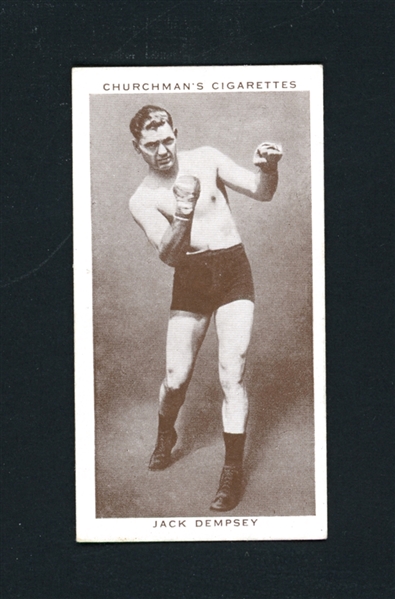 1938 Churchmans Cigarettes Boxing Personalities #12 Jack Dempsey