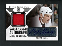 2014-15 Leaf In The Game Used Autograph Memorabilia (9/40) #GUA-BH2 Brett Hull 