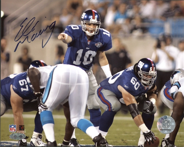 Eli Manning Signed Photo Steiner 