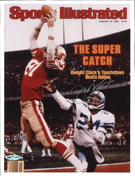 Joe Montana Signed Sports Illustrated Cover Photograph UDA