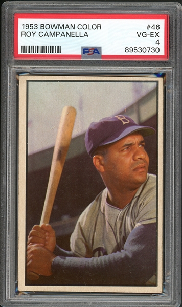 1953 Bowman Color #46 Roy Campanella PSA 4 VG-EX