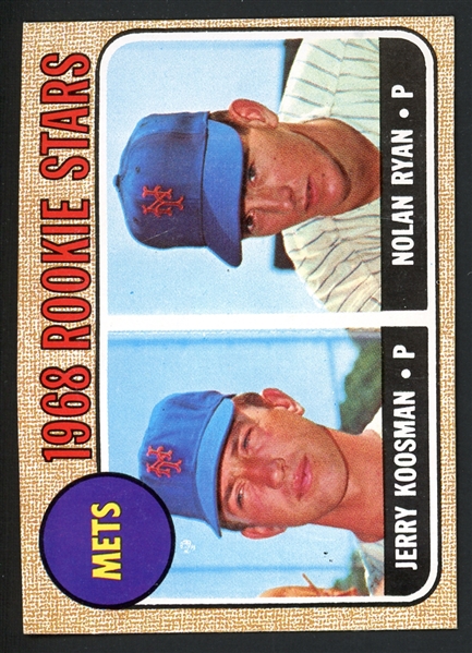 1968 Topps Mets Rookies Nolan Ryan PSA