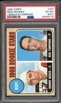 1968 Topps #247 Reds Rookies Johnny Bench PSA 6 EX-MT (ST)