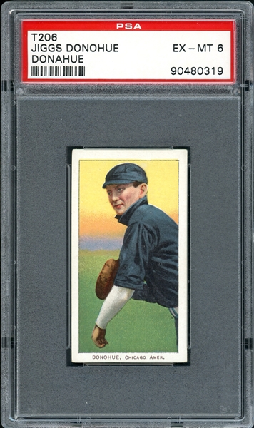 1909-11 T206 Sweet Caporal 150/30 Jiggs Donohue Donahue PSA 6 EX-MT