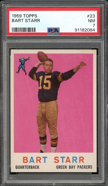 1959 Topps #23 Bart Starr PSA 7 NM