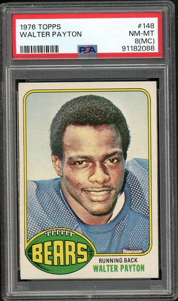 1976 Topps #148 Walter Payton PSA 8 MC