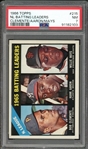 1966 Topps #215 N.L. Batting Leaders Clemente/Aaron/Mays PSA 7 NM