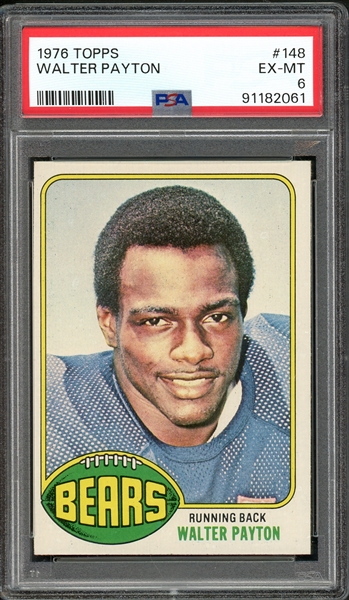 1976 Topps #148 Walter Payton PSA 6 EX-MT