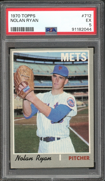 1970 Topps #712 Nolan Ryan PSA 5 EX