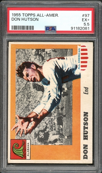 1955 Topps All-American #97 Don Hutson PSA 5.5 EX-MT+